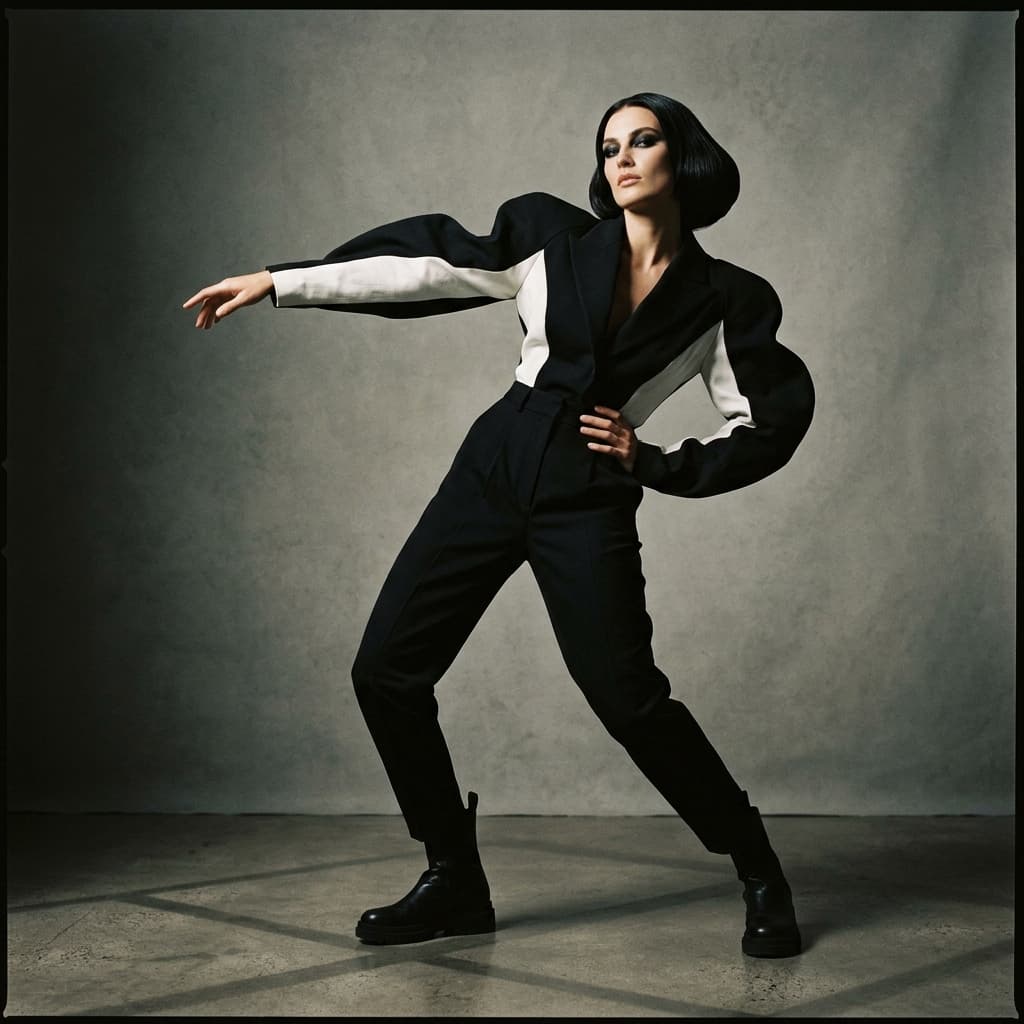 AI Pose Control - editorial fashion photography