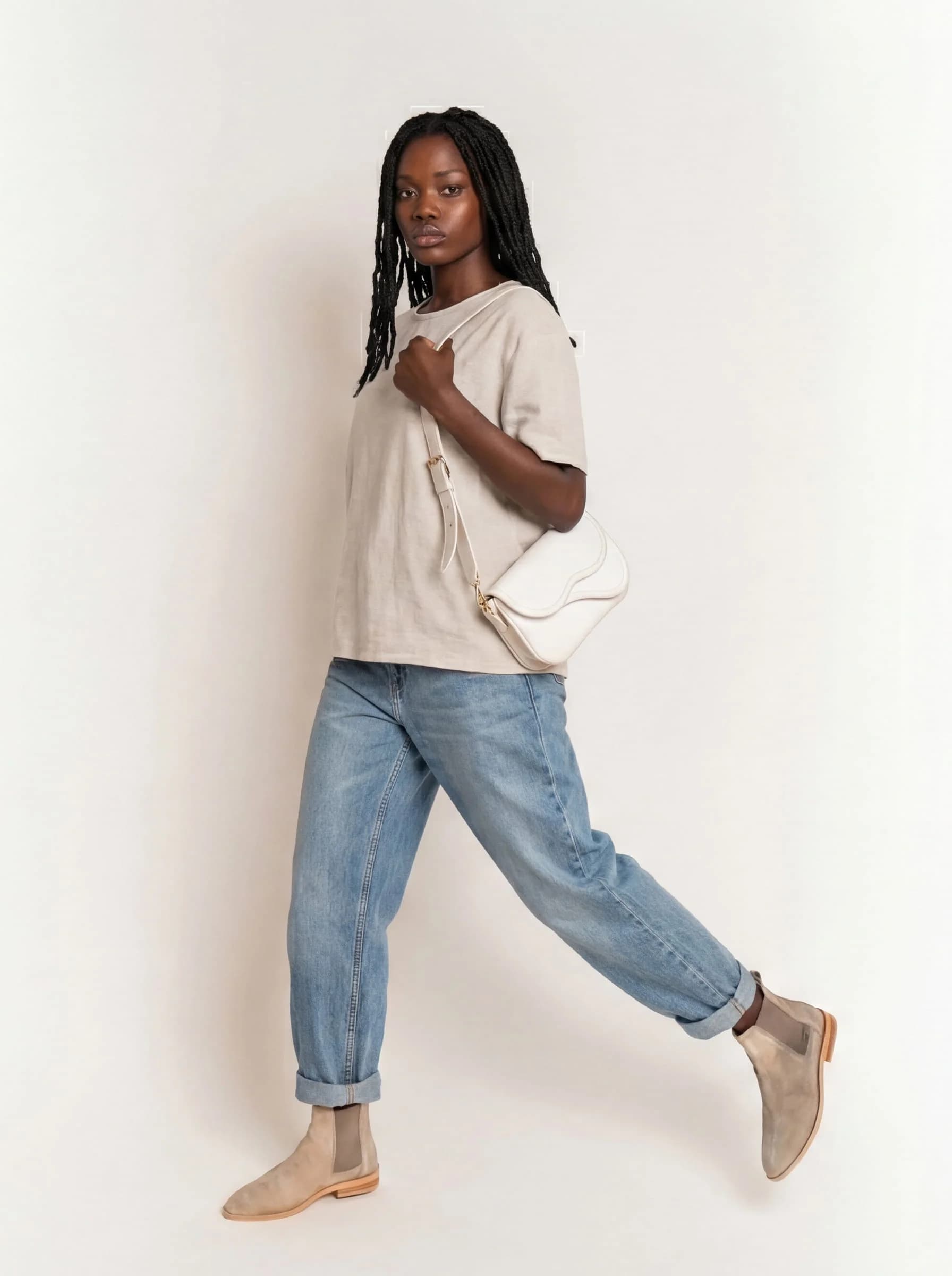 AI generated fashion model for an online boutique