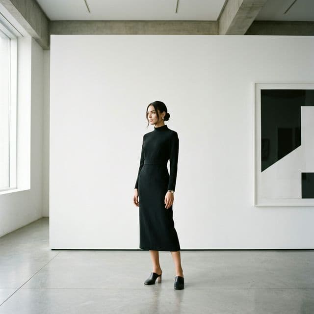 Elegant AI fashion photography for Squarespace commerce