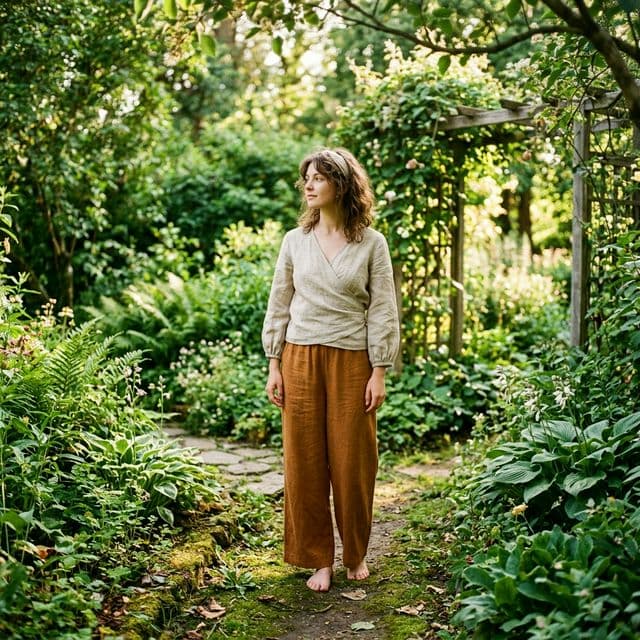 Sustainable fashion brand using eco-friendly AI photography