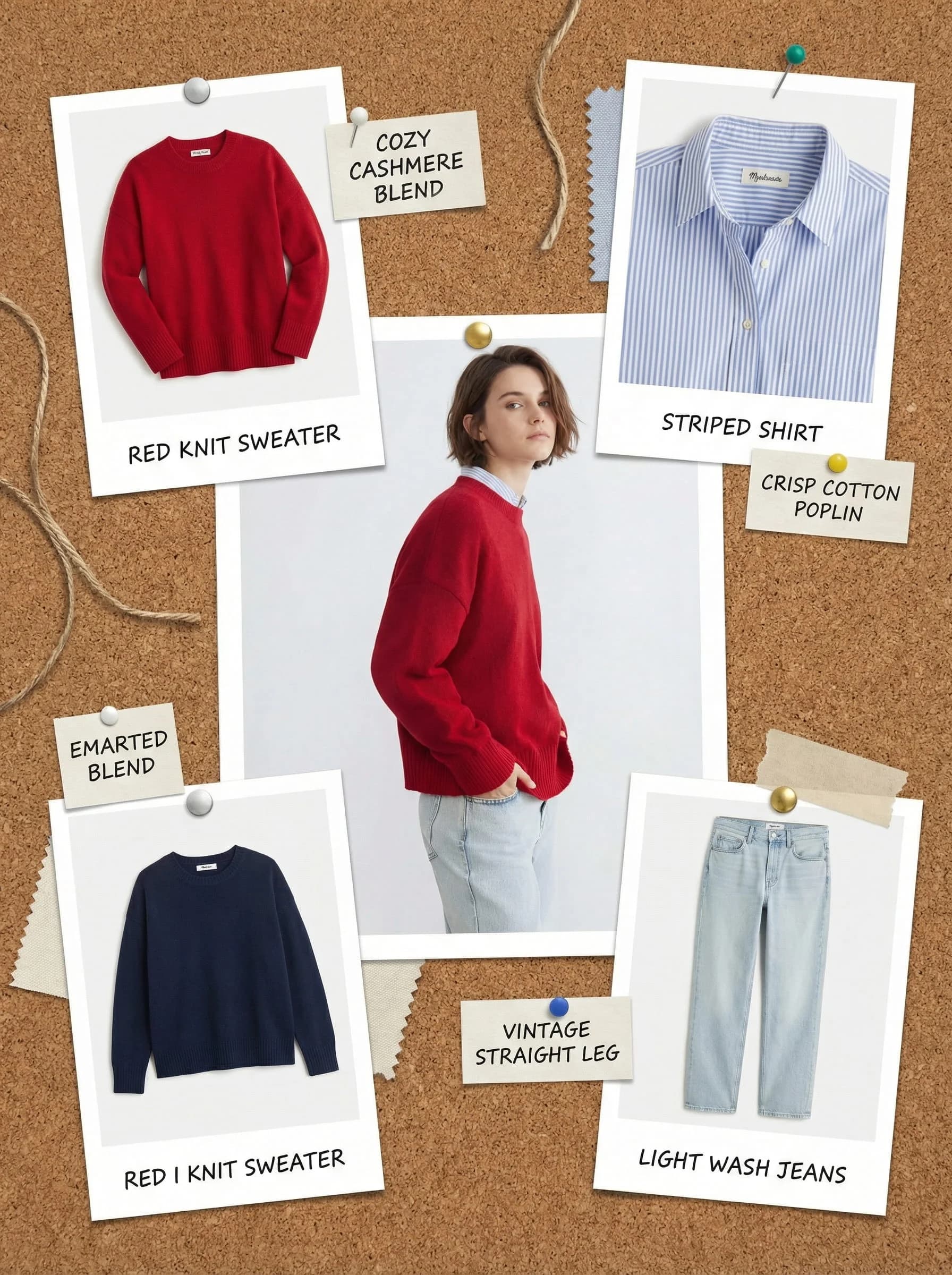 A side-by-side comparison of a physical and virtual AI photoshoot